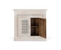 GINER Y COLOMER Buffet en bois de manguier blanc vieilli